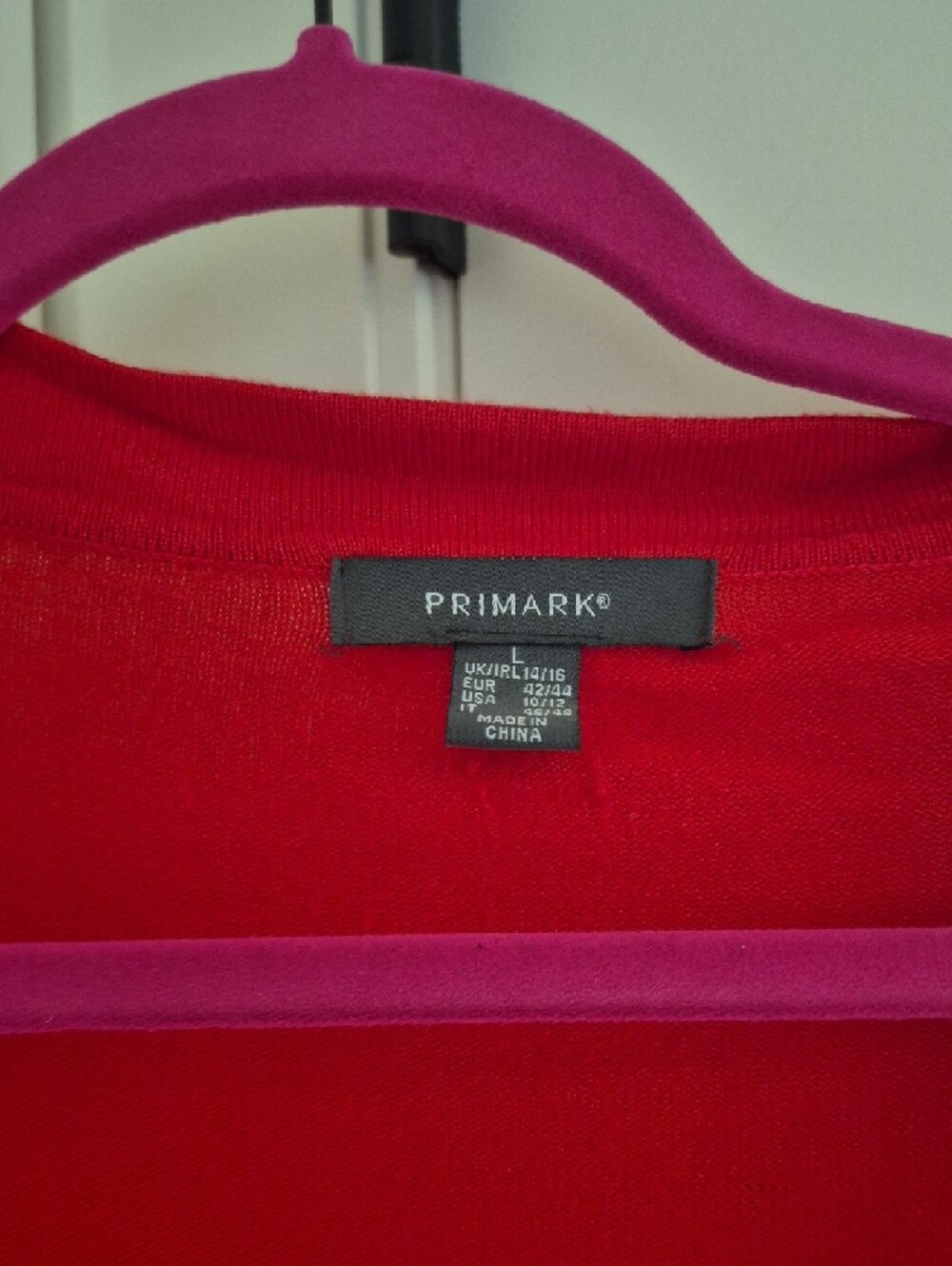 Primark Red Ruffle Sleeve Cardigan - Picture 2 of 5
